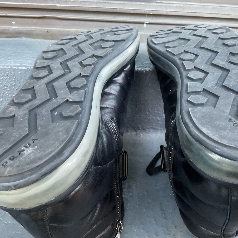 Prada ‘Levitate’ Quilted Sneaker- Black Leather - Picture 11 of 13